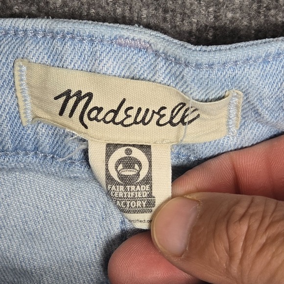 Madewell The Curvy Perfect Vintage Wide Leg‎ Jeans 30 Light Blue Wash 30 x 26 - Picture 5 of 12